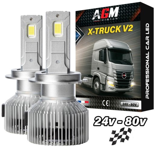 Kit Ampoules LED H7 X-TRUCK - V2 - 150 Watts - 25 000 lumens