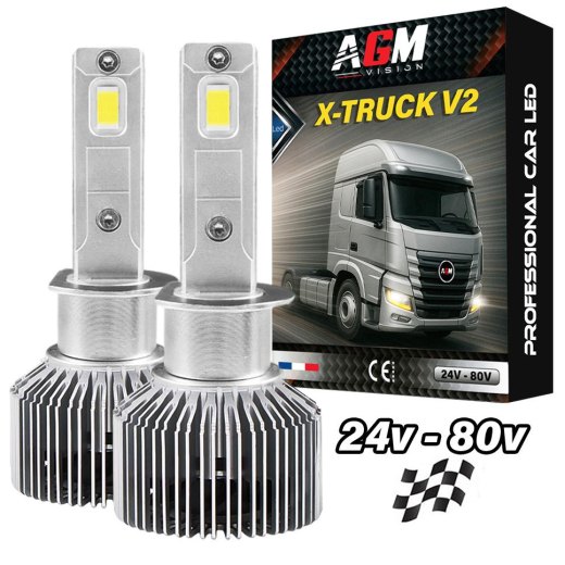 Kit Ampoules LED H1 X-TRUCK - V2 - 150 Watts - 25 000 lumens