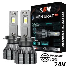 Kit Ampoules LED H7 VENTIRAD PRO 24V