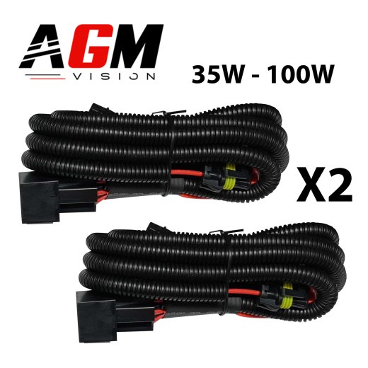 2 x キセノンH1インストールハーネス - 35Wから100W対応