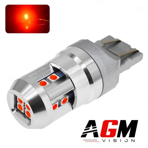 Ampoule LED T20 W21/5W 7443 SMART (Rouge)