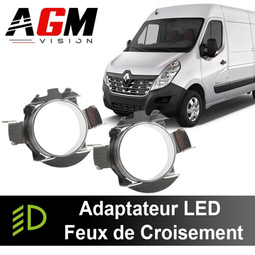Pack de 2 adaptateurs LED pour feux de croisement Renault Master 3