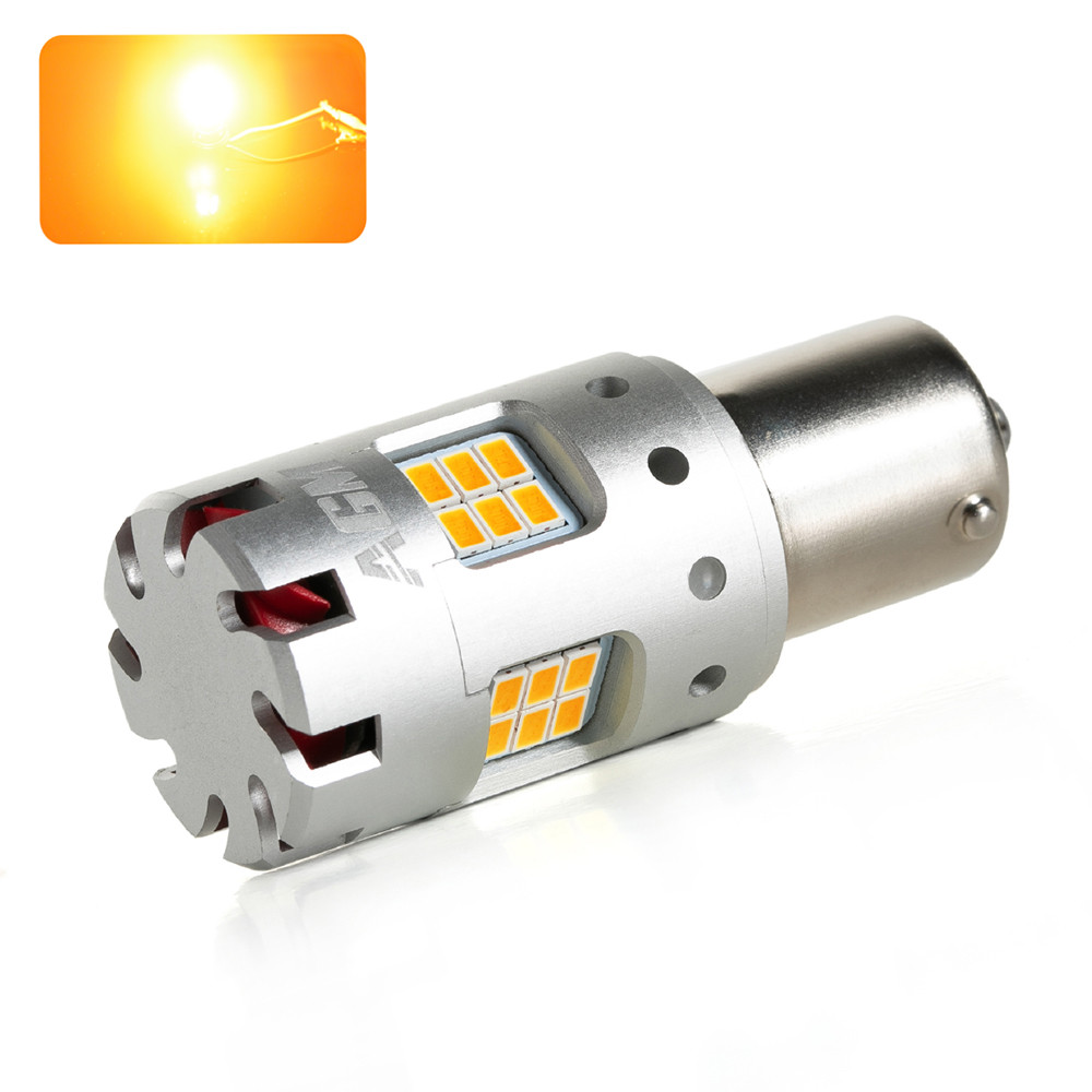 Ampoule LED PY21W-BAU15S VENTIRAD XS (Orange)