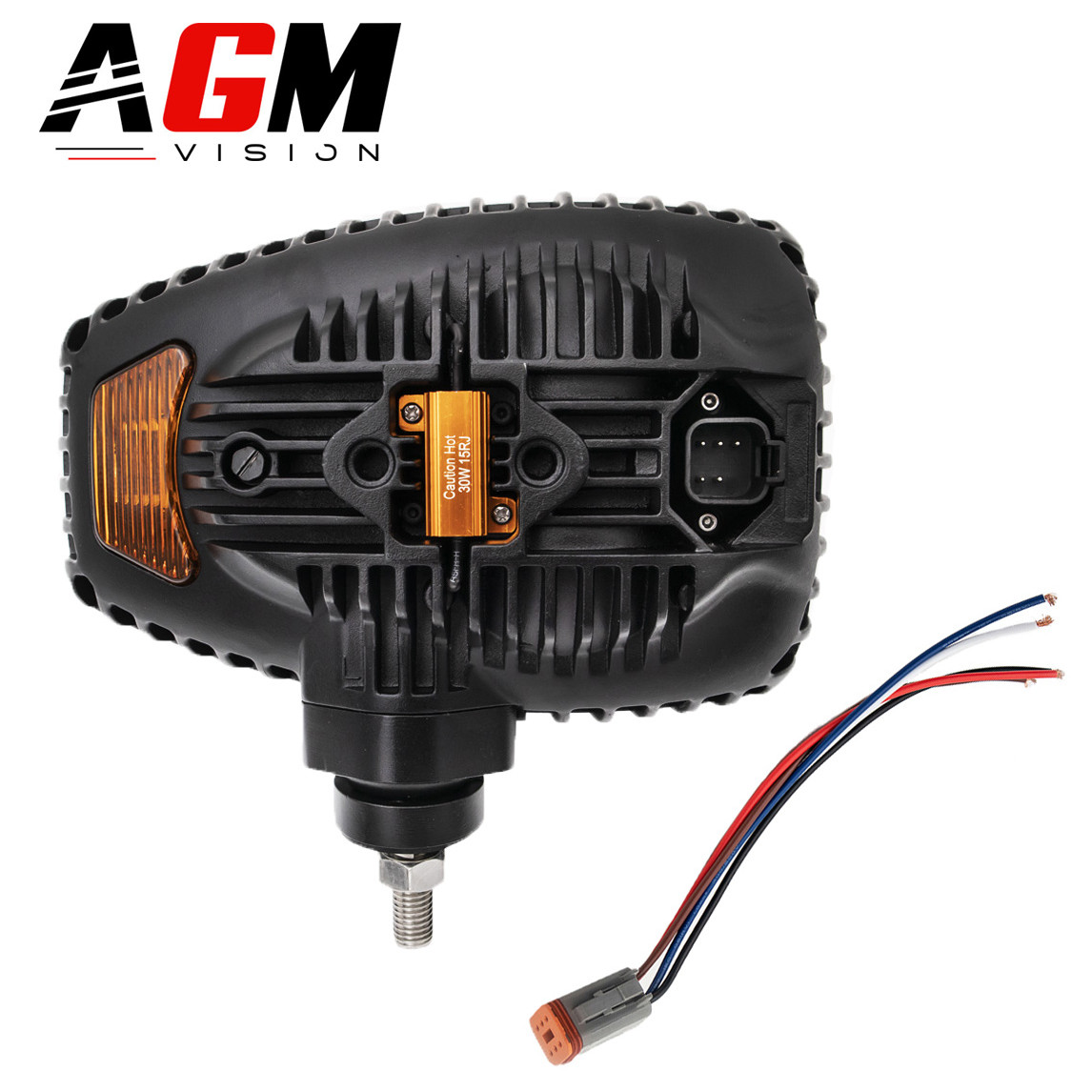 KIT 2 PHARES CROISEMENT & PLEIN PHARE + CLIGNOTANT TRACTEUR 60W