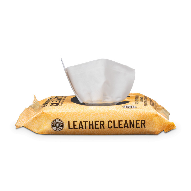 PACK 50 LINGETTES LEATHER CLEANER NETTOYANT CUIR - CHEMICAL GUYS