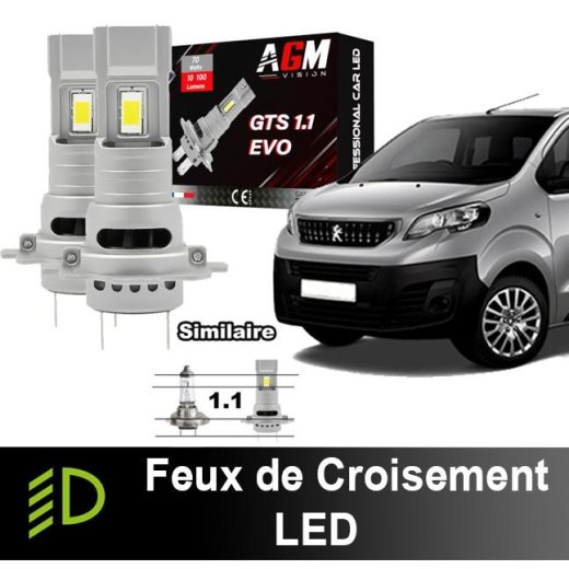 LED low beam pack Peugeot Expert 3 (2016 to 2024) - installation like original