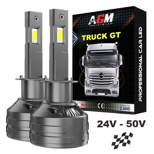 Kit Ampoules LED H1 TRUCK GT-150 Watts - 23 000 Lumens -Blanc 7000K