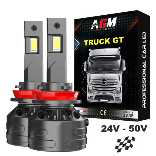 Kit Ampoules LED H8 TRUCK GT-150 Watts - 23 000 Lumens - Blanc 6500K