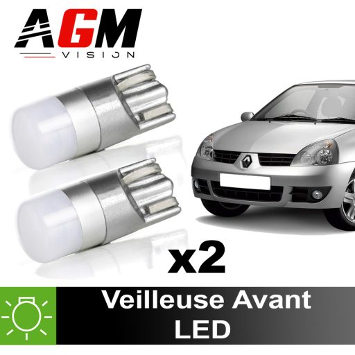 2x Veilleuses LED Avant Renault Clio 2