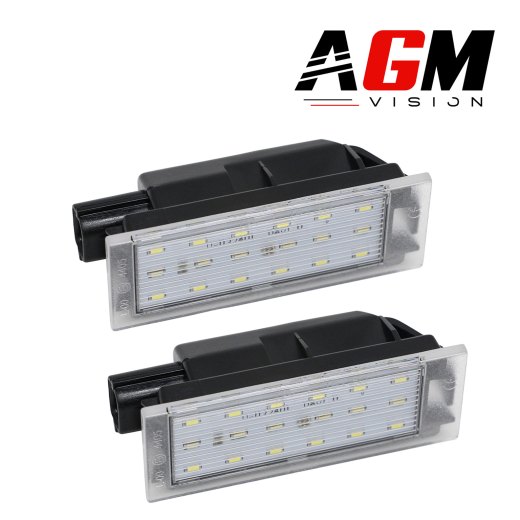 Kit 2 Moduli Illuminazione Led Targa Renault - Dacia TIPO 1