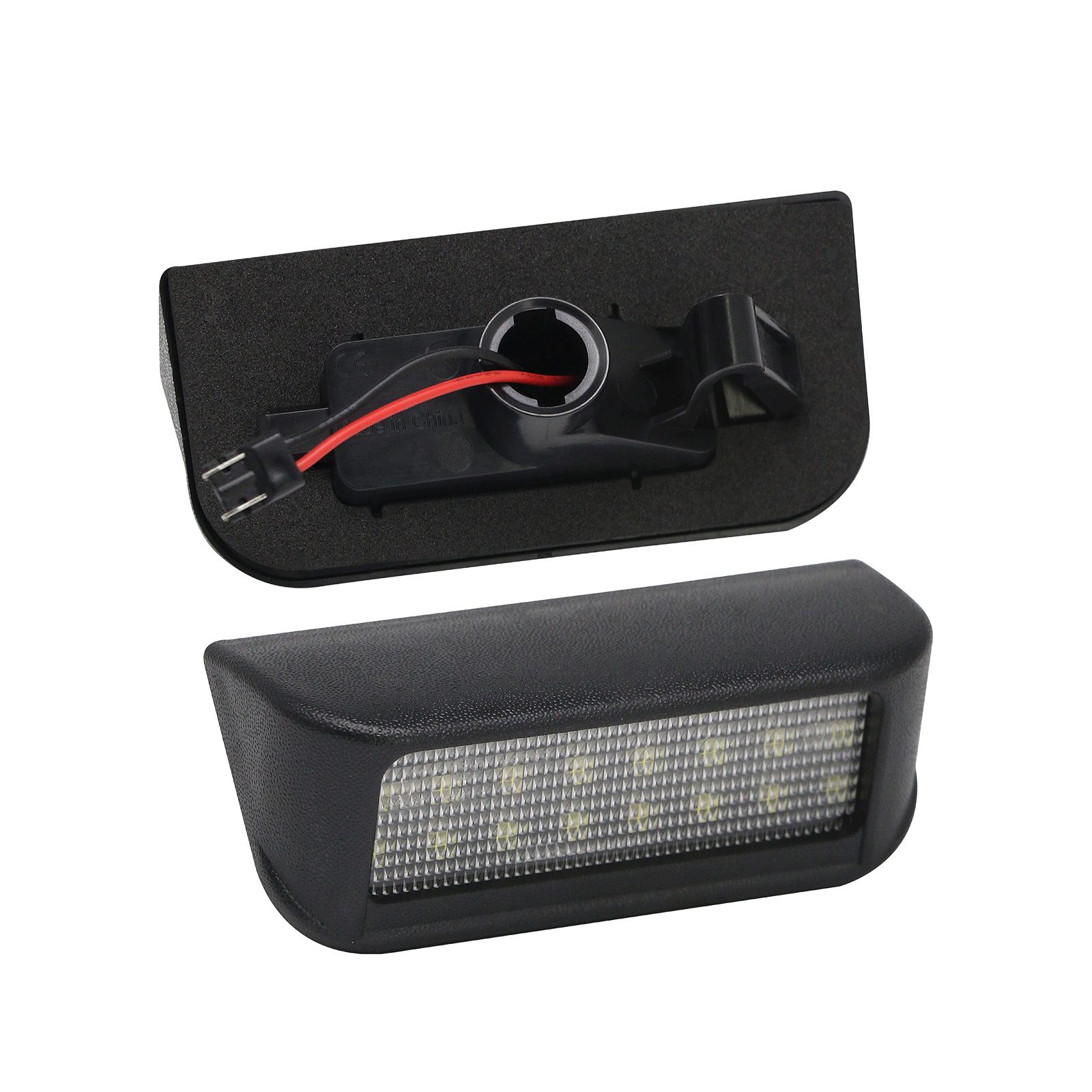  LEDFEWAG 2 Pièces LED Éclairage plaque immatriculation auto  Compatibile pour Citroen C3 C4 C5 C6 Peugeot 407 406 306 307 308