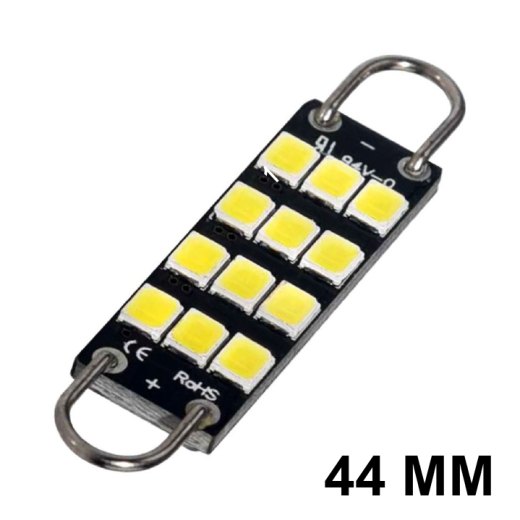 Navette-Crochet LED-44mm-SMART (Blanc)