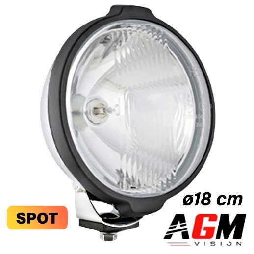 18CMプロジェクターヘッドライト、クロームボディ、ロングレンジ