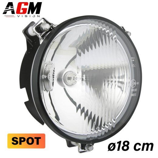 Phare longue portée rallye 18 cm sur plateau