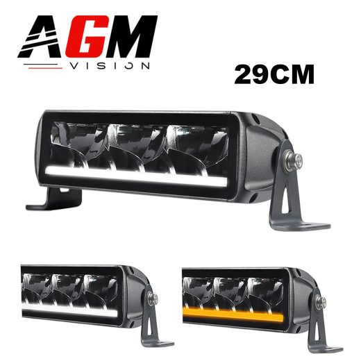 Dual Horizon 29CM LED Bar, Long Range, White and Orange Position Light, 78 Watts, 11,000 Lumens