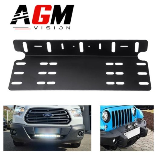 LICENSE PLATE HOLDER FOR LED BAR & LED HEADLIGHT