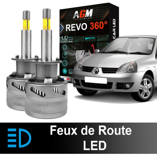 Kit fari abbaglianti LED Renault Clio 2 - dopo il 2001 - 120 watt, 22 000 lumen, bianco 6000K