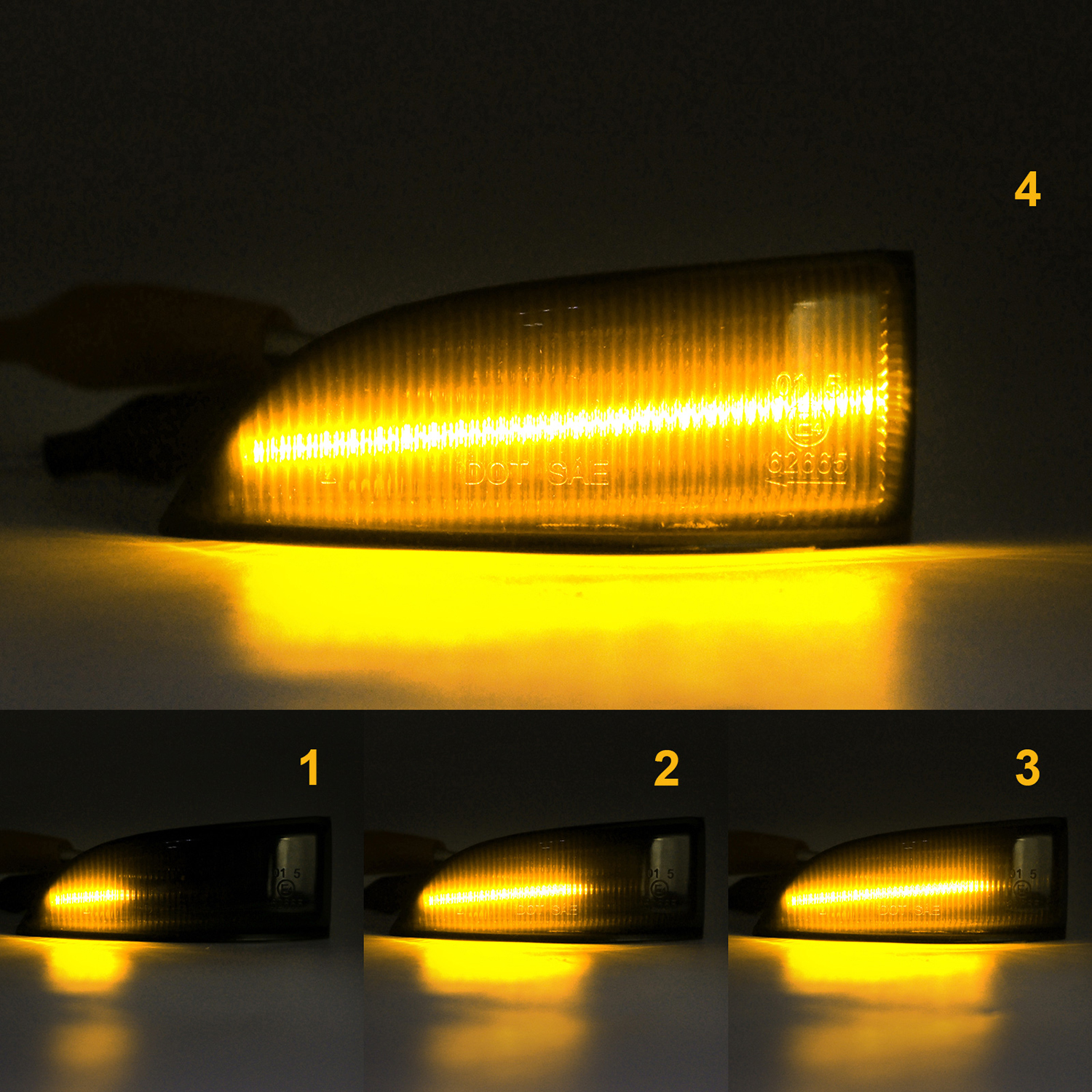 Clignotant dynamique à LED pour rétroviseur latéral, clignotant, Renault  Megane MK3, Scenic Fluence, Latitude Safrane - AliExpress