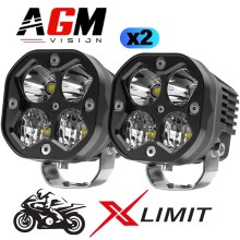 KIT 2 PHARES LED MOTO FORZA X-LIMIT 120W