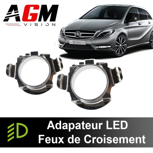 Confezione da 2 adattatori LED per fari anabbaglianti Mercedes-Benz classe B 2011-2019