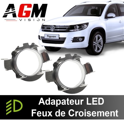 Pack de 2 adaptateurs LED pour feux de croisement Volkswagen Tiguan 2007-2011