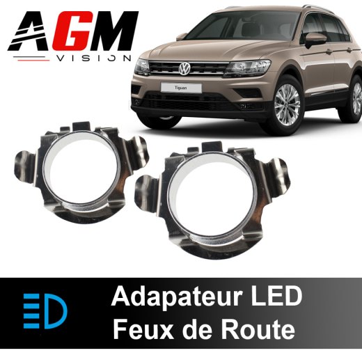 フォルクスワーゲン ティグアン 2016-2020 用 LED ハイビーム アダプター 2個セット