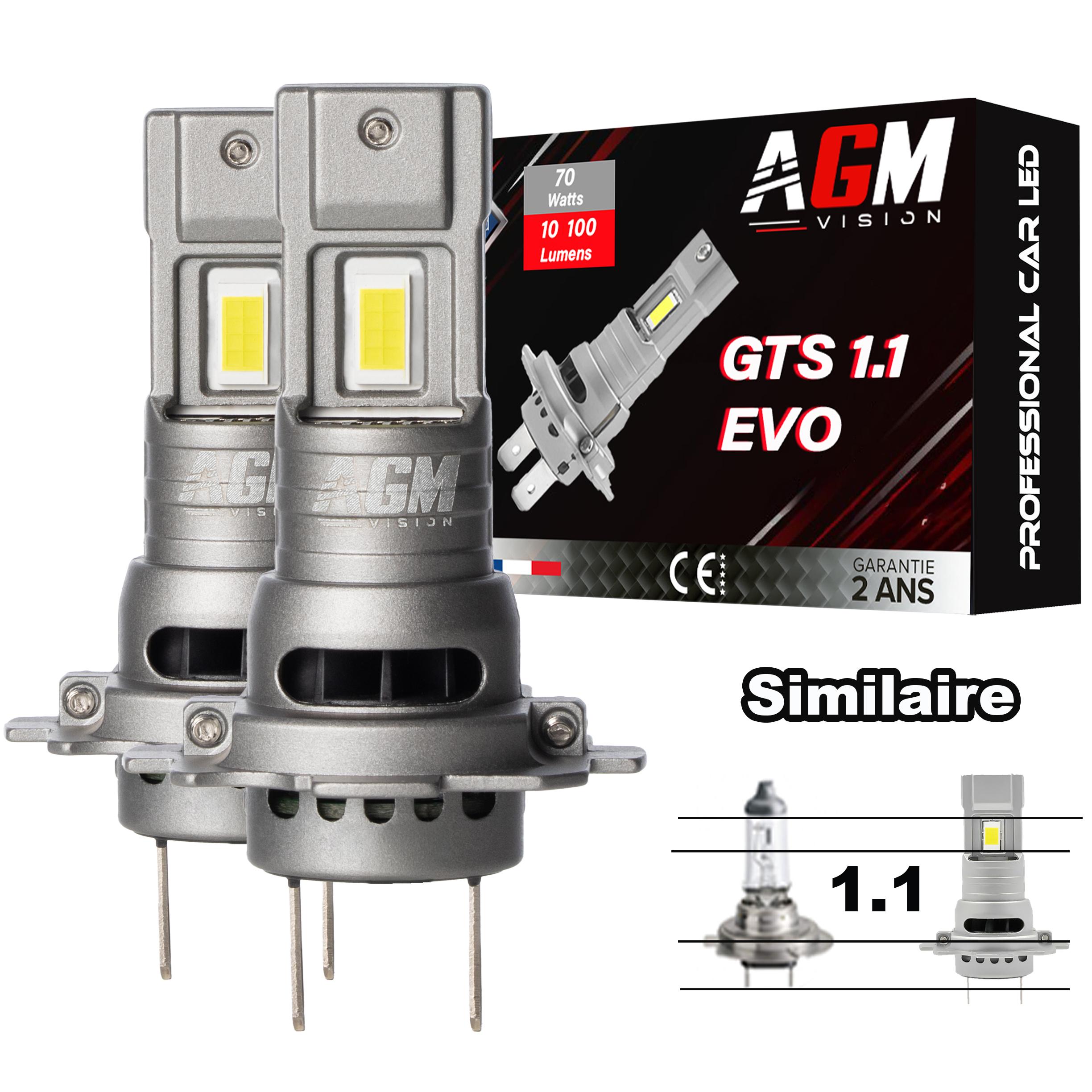 Kit ampoules LED H7 GTS 1.1 EVO R70W - Ventilé pour PEUGEOT 2008 (Phase 1)