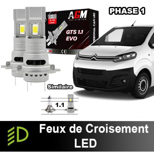 Pack de luzes de cruzamento LED Citroën Jumpy - 2016 a 2024 - instalação como a original