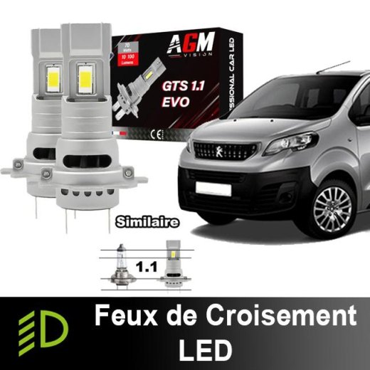 プジョー トラベラー用LEDロービームパック - 2016年から2023年 - 純正のように取り付け