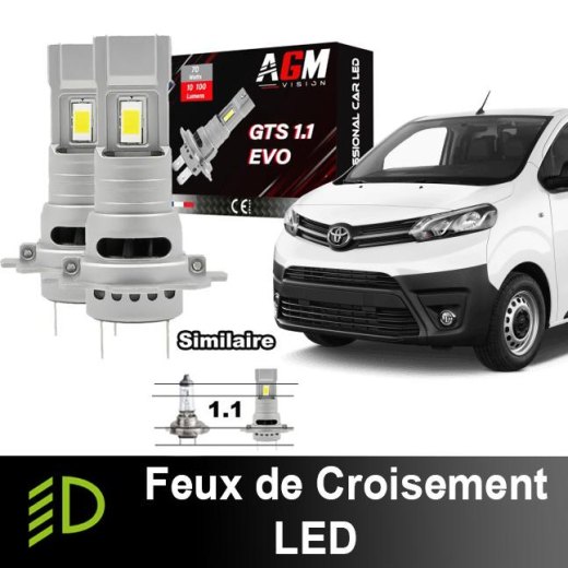 Pack de luces de cruce LED Toyota Proace Verso - 2016 a 2023 - instalación como de origen