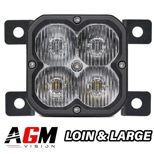 FARÓIS LED QUADRA TECH DRIVING COM SUPORTE DE INTEGRAÇÃO 20W