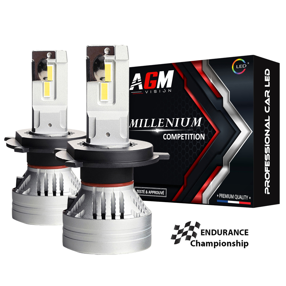 Kit Ampoules LED H4 MILLÉNIUM COMPÉTITION