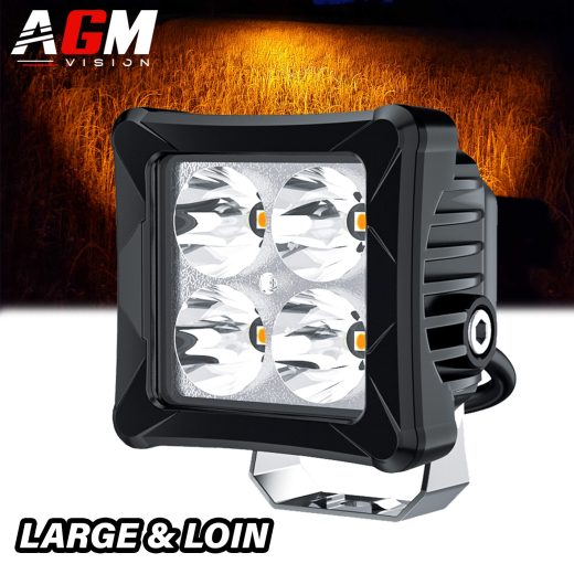 LED-SCHEINWERFER QUADRATISCH ORANGE MD 20W