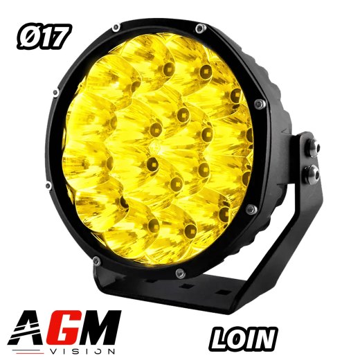 FARO LUNGA PORTATA LED VX MASTER GIALLO - 90W -Ø17CM