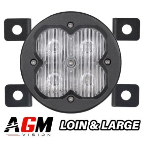 Imagem de FAROL LED REDONDO QUADRA TECH ANTINEBLINA COM SUPORTE DE INTEGRAÇÃO 20W