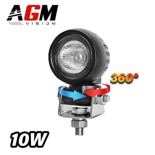 FARO DA LAVORO LED ROTONDO ROTAX 360° 10W