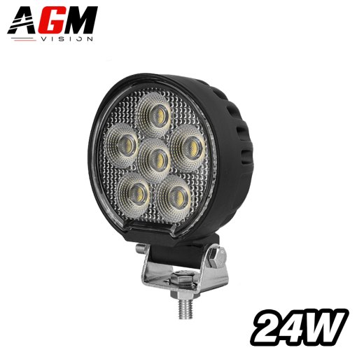 Phare de travail LED rond ST-PRO Flood 24W