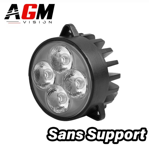 FARO DA LAVORO LED ROTONDO INCASSABILE CON FISSAGGIO 40W - COMBO