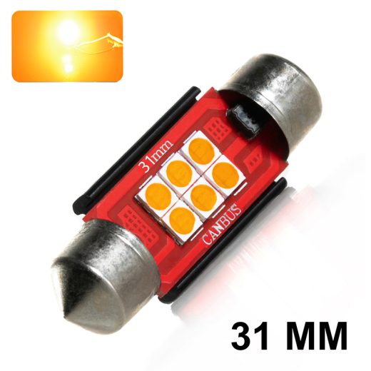 LED-SOFITTE-C3W-31MM-F12 LKW 24V (Orange)