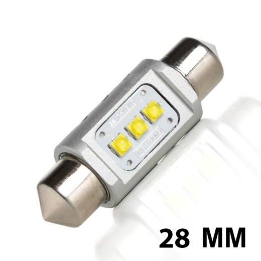 Navette LED C3W-28mm ENDURA GT Poids Lourd 24 Volts (Blanc)