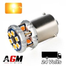 Ampoule LED R5W-R10W Mini Ultra Power Orange 24 Volts Camion