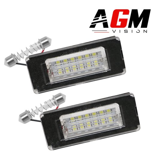 Kit 2 Modules Éclairage LED Plaque d'immatriculation Mini - TYPE 2