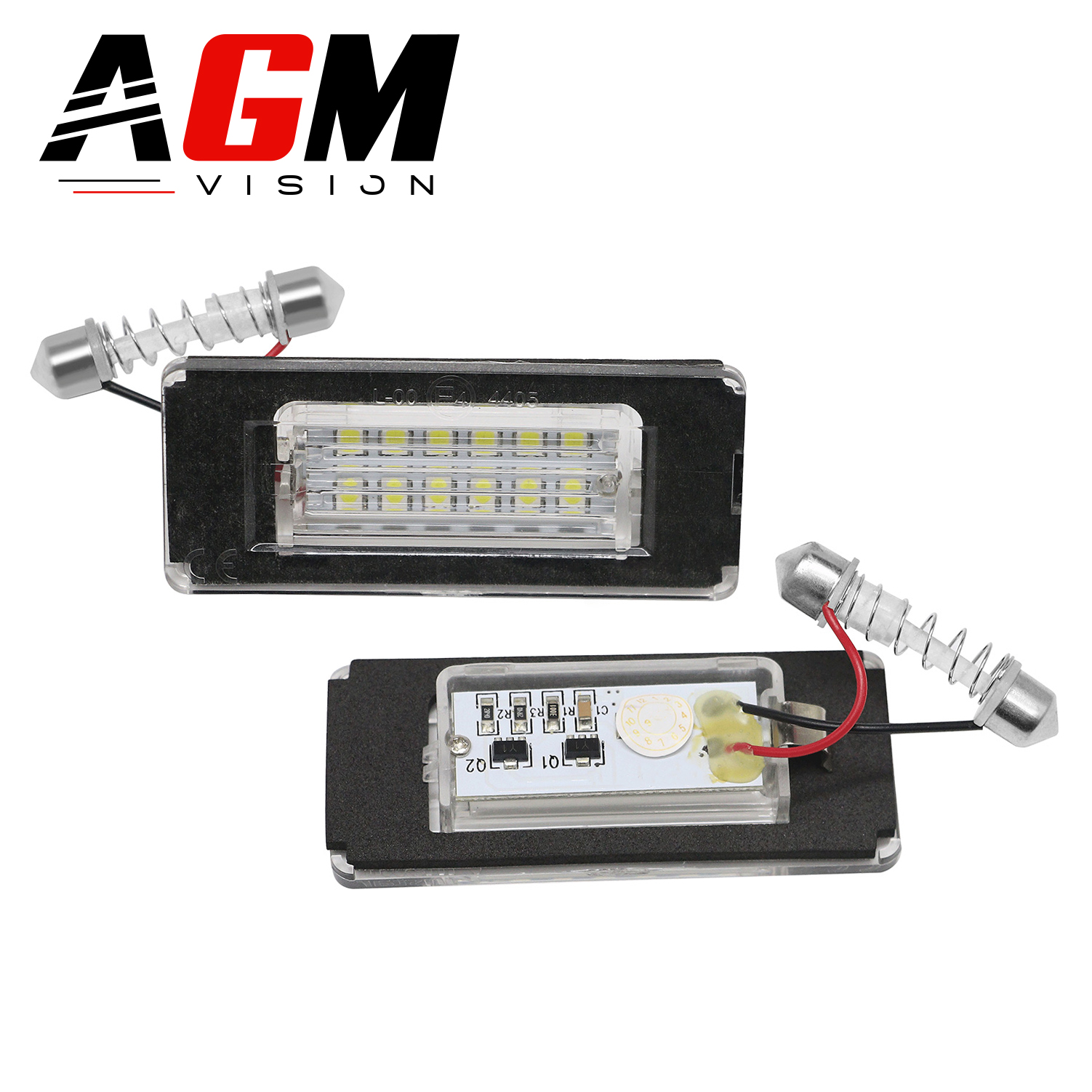 Feux de plaque d'immatriculation LED sur mesure pour Alfa/BMW/Fiat/Mini  divers (DL BMN10)