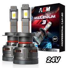 Kit Ampoules LED H7 MILLENIUM 3 24V CAMION ULTRA CAN-BUS