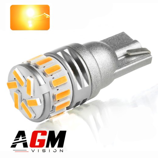 Ampoule LED T10-W5W 360° (Orange)