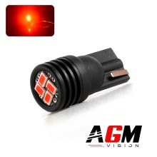 Ampoule LED T10-WR5W FRONT LED - Rouge