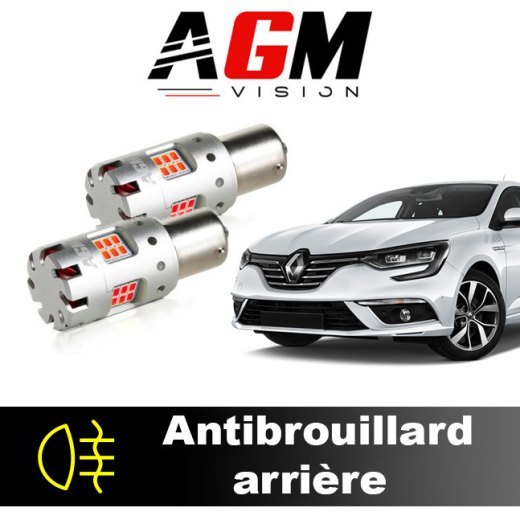 Pacote de luzes traseiras de neblina LED Renault Megane 4 2016 a 2023