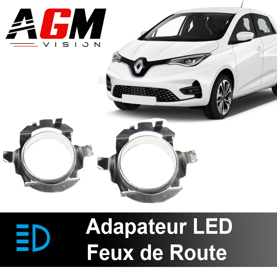 2X ADAPTATEURS LED FEUX DE ROUTE RENAULT ZOE 2012 2020