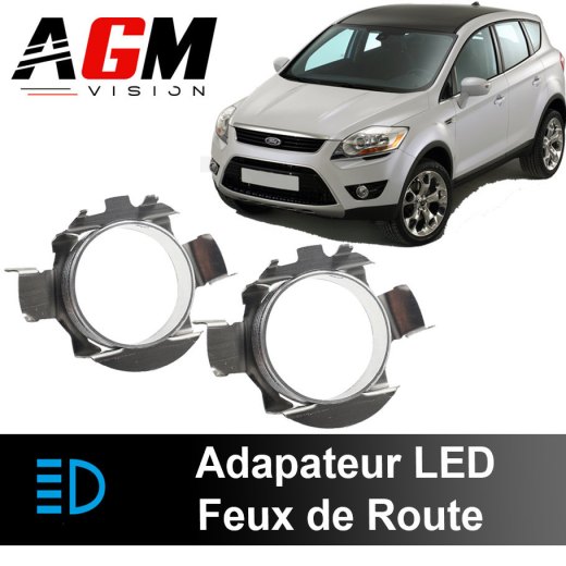 フォード クーガ 1 2008 - 2013 用 LED ハイビーム アダプター 2個パック