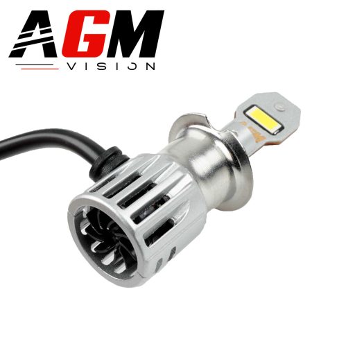 Kit Ampoules LED H3 GTS Slim Ventilé 60 Watts, 9000 Lumens, Blanc 5800K